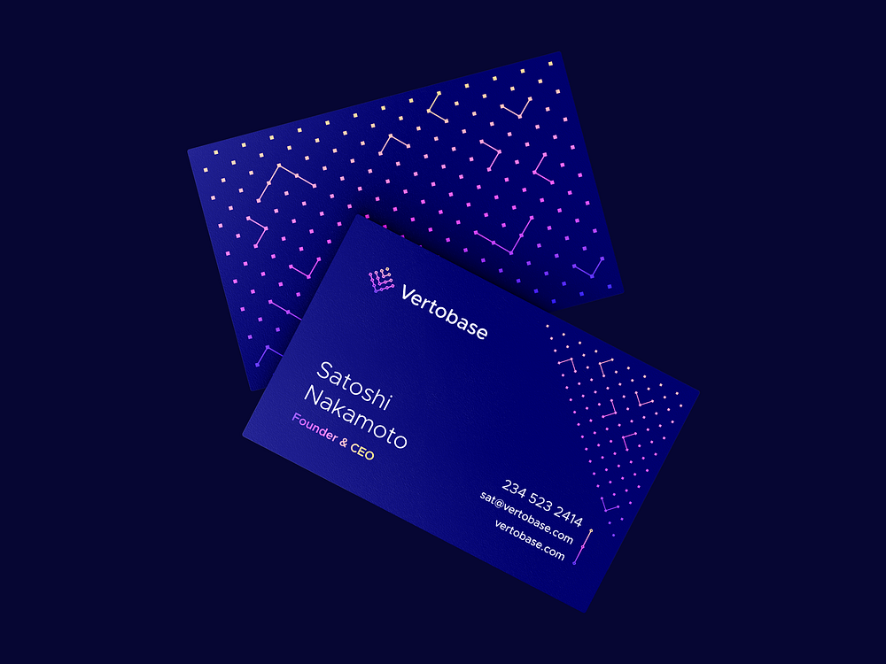 Blockchain Business Cards by Leo on Dribbble