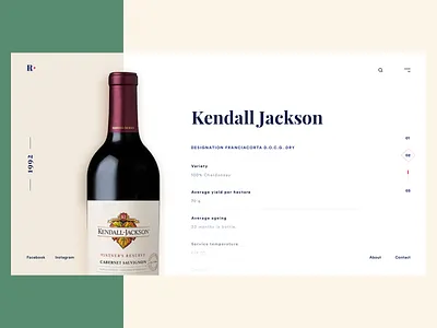 Wine Shop Website Details clean design header homepage landingpage minimal typography ui ui ux web website wine