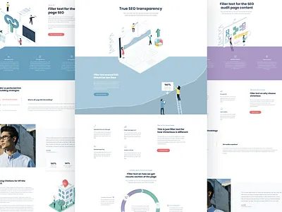 Victorious Homepage app application clean design graphs home homepage illustration interface landing landing page marketing site ui user interface ux vector web website wordpress