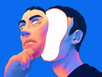 Paper Bones Cover V1 art design digital digital art drawing illustration ink painting photoshop print