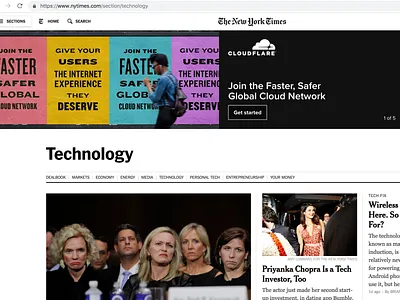 New York Times takeover advertising banner banner ad branding design digital graphic design marketing