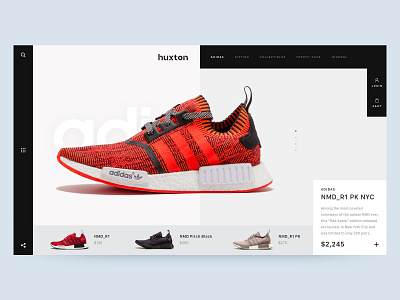 The Huxton Hero Concept creative creative design design ecommerce fashion hero area hero slider typography ui ux