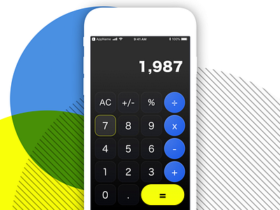 Daily UI 004: Calculator calculator dailyui dailyuichallange design interaction ios iphone iphone8 mobile ui ux visual design
