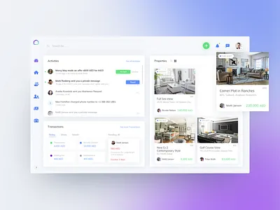 Rentloop Dashboard app application business clean dashboard interface product real estate ui ux website