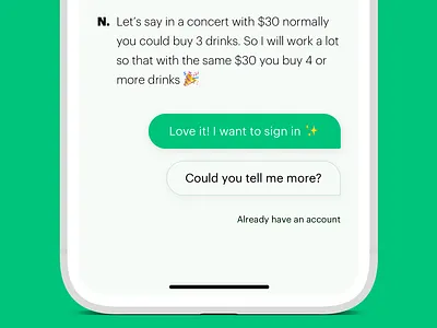 Chatbot visuals and buttons app app design bot bubble button chat chat app chat bot chat bubble chatbot chatbots design finance fintech iphone money ui ui design ux ux design