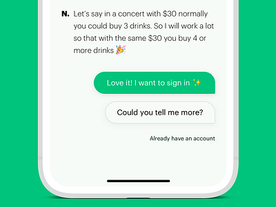 Chatbot visuals and buttons app app design bot bubble button chat chat app chat bot chat bubble chatbot chatbots design finance fintech iphone money ui ui design ux ux design