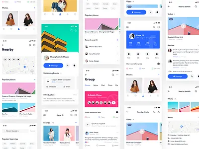 Facebook App_11 app blue dashboard dashboard,app,date design facebook icon kane kane d line login music ue ui ux