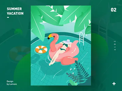 summer vacation illustration summer vacation