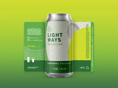 Light Ways IPA beer beer can beer design beer label can colorado craft beer denver ipa packaging