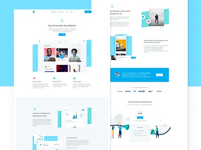 Membership Landing Page branding hero ireland landing page marketing ray doyle ui ux web