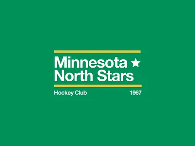 Swiss style NHL signs: Minnesota North Stars hockey minnesota minnesota north stars nhl north stars