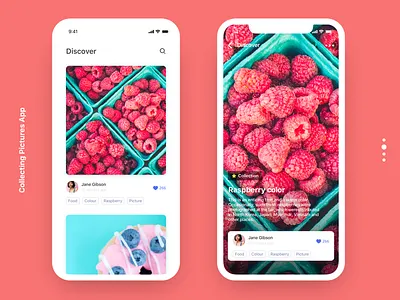 Collecting Pictures App app collection color daily design illustration practice ui