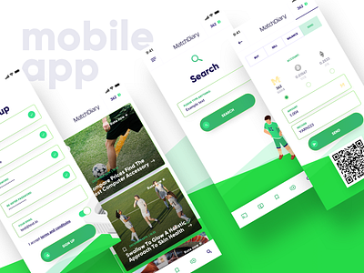 MatchDiary App app clean flat design ui