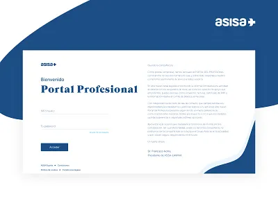 Asisa profesional website asisa clean creative design health minimal profesional ui ux web design