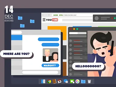 searching art design illustration man movie movie art typography