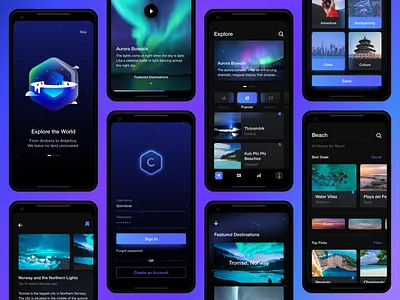 Cosmos UI Kit app branding color design icons kit mousecrafted resource sketch solar space template typography ui ux vector website