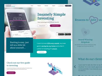 Home Redesign V2 figma fin tech finance investing landing page natural language on boarding ui ui deisgn ux web design