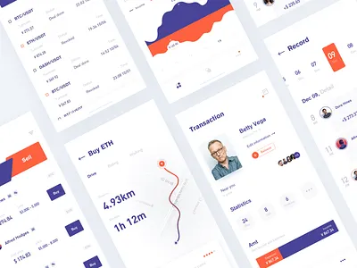 Digital currency application app app design blank card clean design fashion financial graph icon illustration interface lists mobile ui ux web design