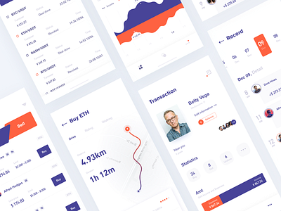 Digital currency application app app design blank card clean design fashion financial graph icon illustration interface lists mobile ui ux web design