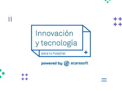 Innovación y tecnología event branding health care healthcare app tech logo