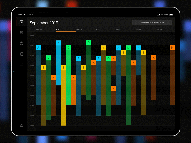 Dark Calendar Animation