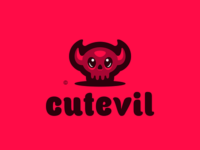 Cutevil branding caelum cute devil esport hiwow identity illustration logo logotype mascot sport