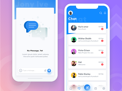 💬Chat - Property app app chat design emoji empty states gradient house home icon iconography illustration illustrator inspiration mobile notification rent sell buy typography ui ui design ux web