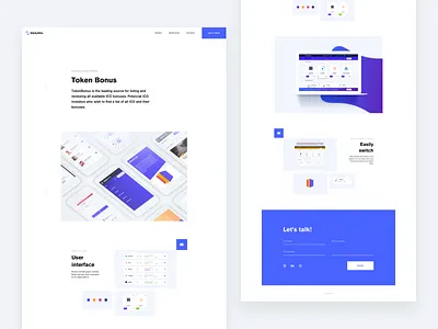 Digital Agency Case Study agency blue case study clean design grid interface layout minimal presentation token typography ui ux website