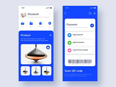 Smart Home App 03 app blue clean smart home ui web