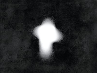Unused Blurry Cross black and white blurry cross freeform gradient