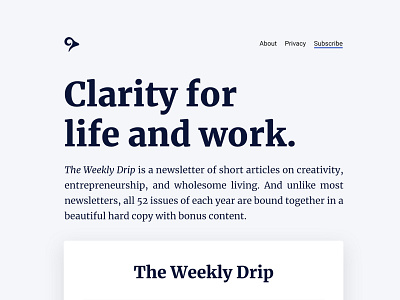 Personal Site Refresh blog design landing page logo theme typogaphy ui user inteface ux web web design