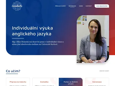 Rozmluvto.cz - WordPress site blue design lesson modern red teaching webdesign website white wordpress wordpress design
