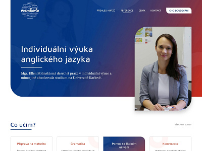 Rozmluvto.cz - WordPress site blue design lesson modern red teaching webdesign website white wordpress wordpress design