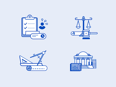 Industry Icons engineering finance flat icons icons set legacy project management svg vector web