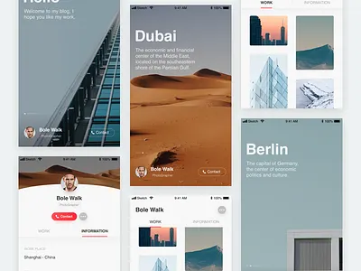 Personal Photo album Album Display Page persona photo album redesign ui