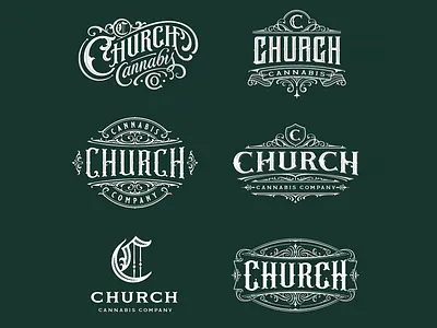 Logos and marks for the cannabis brand branding calligraphy cannabis cannabis packaging custom lettering hand lettering handlettering illustration lettering logo type typography