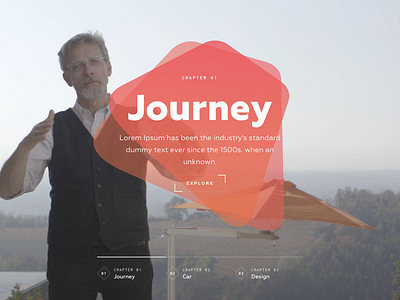 Landing page for Car company animation design logo typography ui ux vector web website