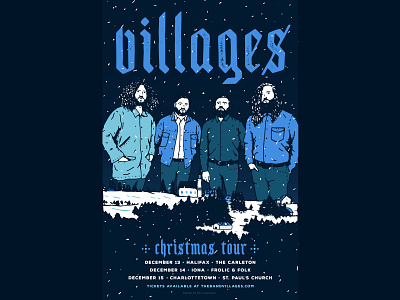 Poster design band art canada cape breton christmas design illustration poster art typography winter