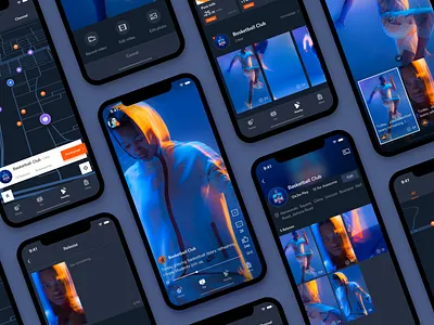 New version of OKA app black camupus design icon sport ui