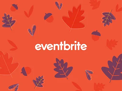 Leaves Pattern digital illustration eventbrite leave orange pattern thanksgiving