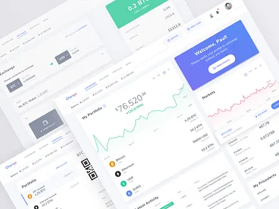 Cryptocurrency Trading Platform app bitcoin chart crypto crypto currency crypto exchange crypto trading dashboard design exchange finance flat graph interface minimal trading ui ux ux design wallet