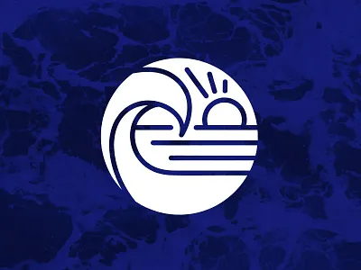 True Hands Clothing: Surf Icon beach branding cbcoombs icon iconography illustration logo nautical ocean ray storm sun surf tag tide water waves