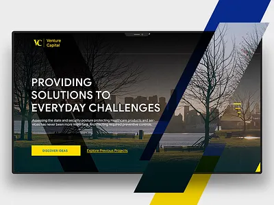 Venture Cap minimal shape elements ui webdesign