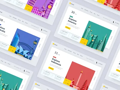 Travelling Website android branding chart clean dashboard design desktop header icon illustartion ios landing logo minimal mobile profile typography ui ux website