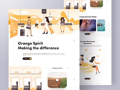 Traveling The World With Crypto blockchain branding character clean crypto cryptocurrencies cryptocurrency illustration landing typography ui ux web web design web design agency