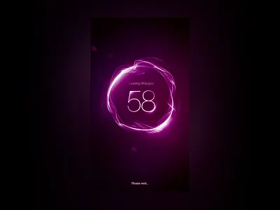 VR Loading Screen ai circle glow lights loading vr