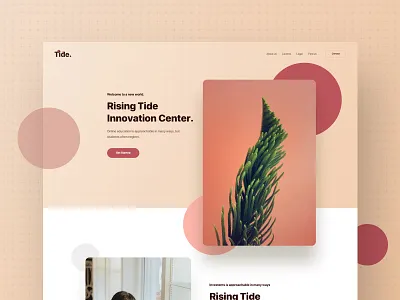 Tide - Landing Page | Full Preview creative credit debit card design desktop ecology tree plant financial google apple microsoft gradient illustration isometric landing page minimal colorful photography plant environment shadow product landing page remittance currency transection ui unopie design agency user flow journey ux website