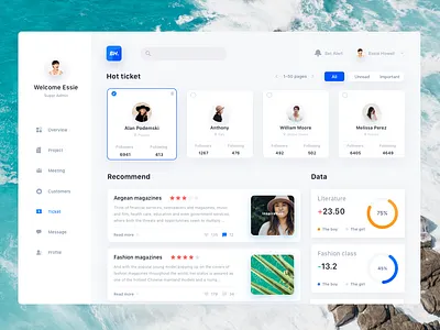 ticket web clean design ios kit maganine ticket ui web
