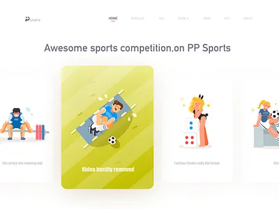 Illustration/error pages2 app characters color design illustration painting ppsports suning ui