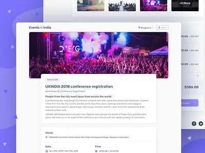 Events in India - Event detail page bigbinary branding design events events in india registration ticket ticket booking typography ui ux website